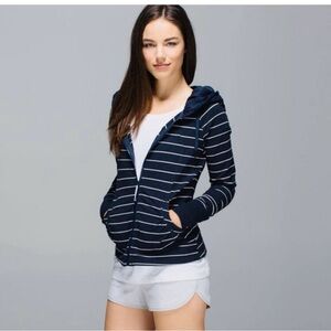 Lululemon Navy Striped Hoodie